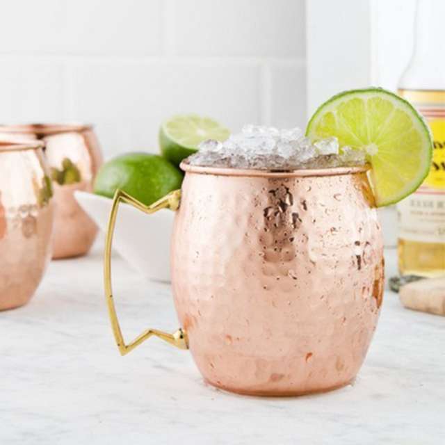 Copper moscow mule mugs