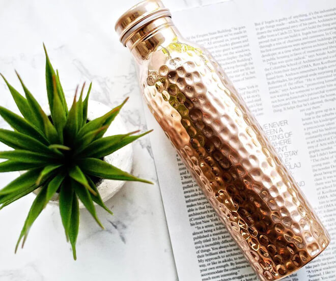 100% Copper Water Bottle