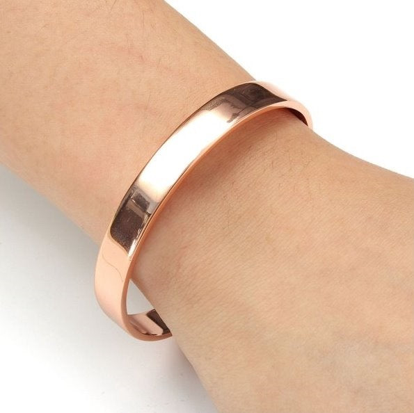 smooth copper magnet bracelet