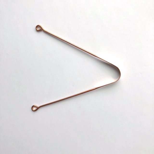 Copper tongue cleaner