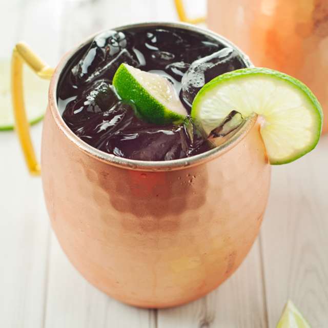 Copper moscow mule mugs